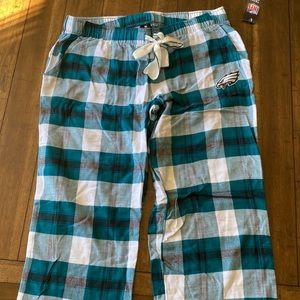 Large philadelphia eagles pajama pants.